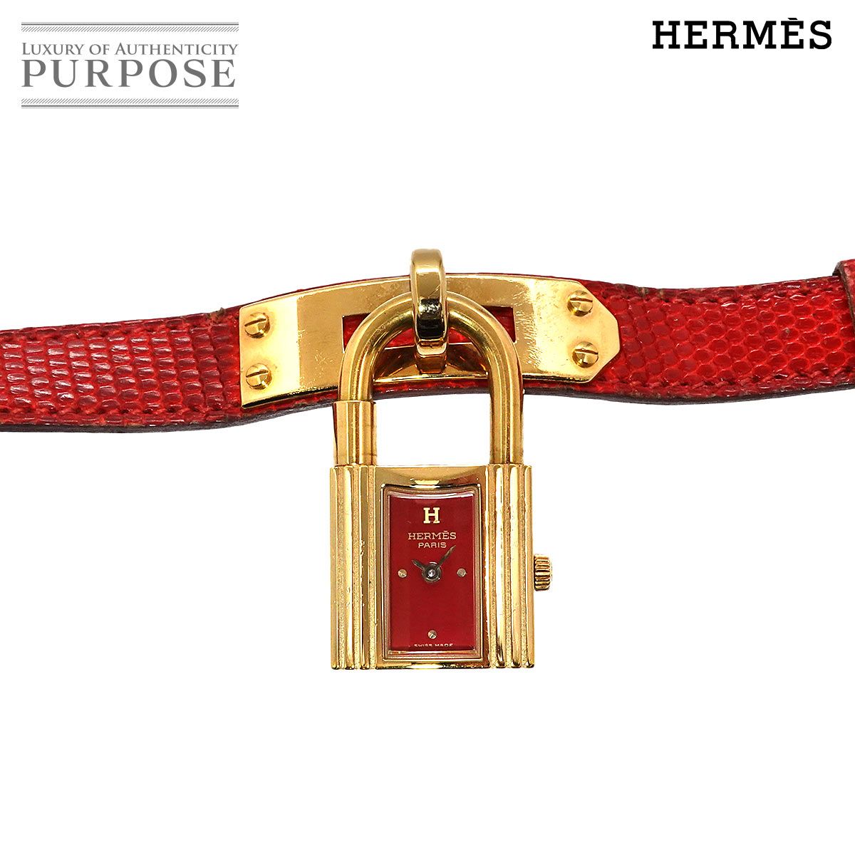 エルメス ケリーウォッチ ダイヤベゼル レディース 時計 HERMES