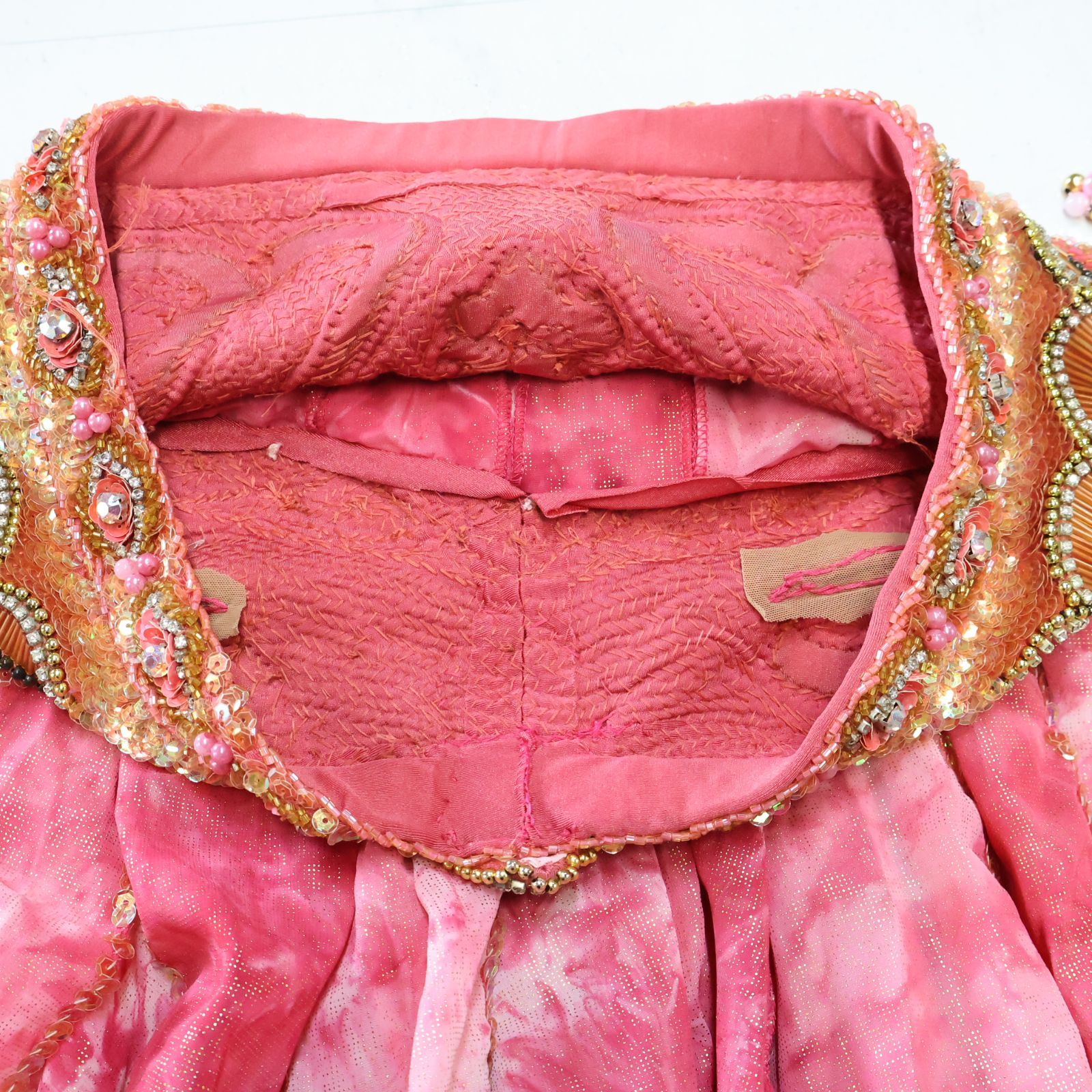 エジプト製 ベリーダンス用オリエンタル衣装】ピンク PHARAONICS