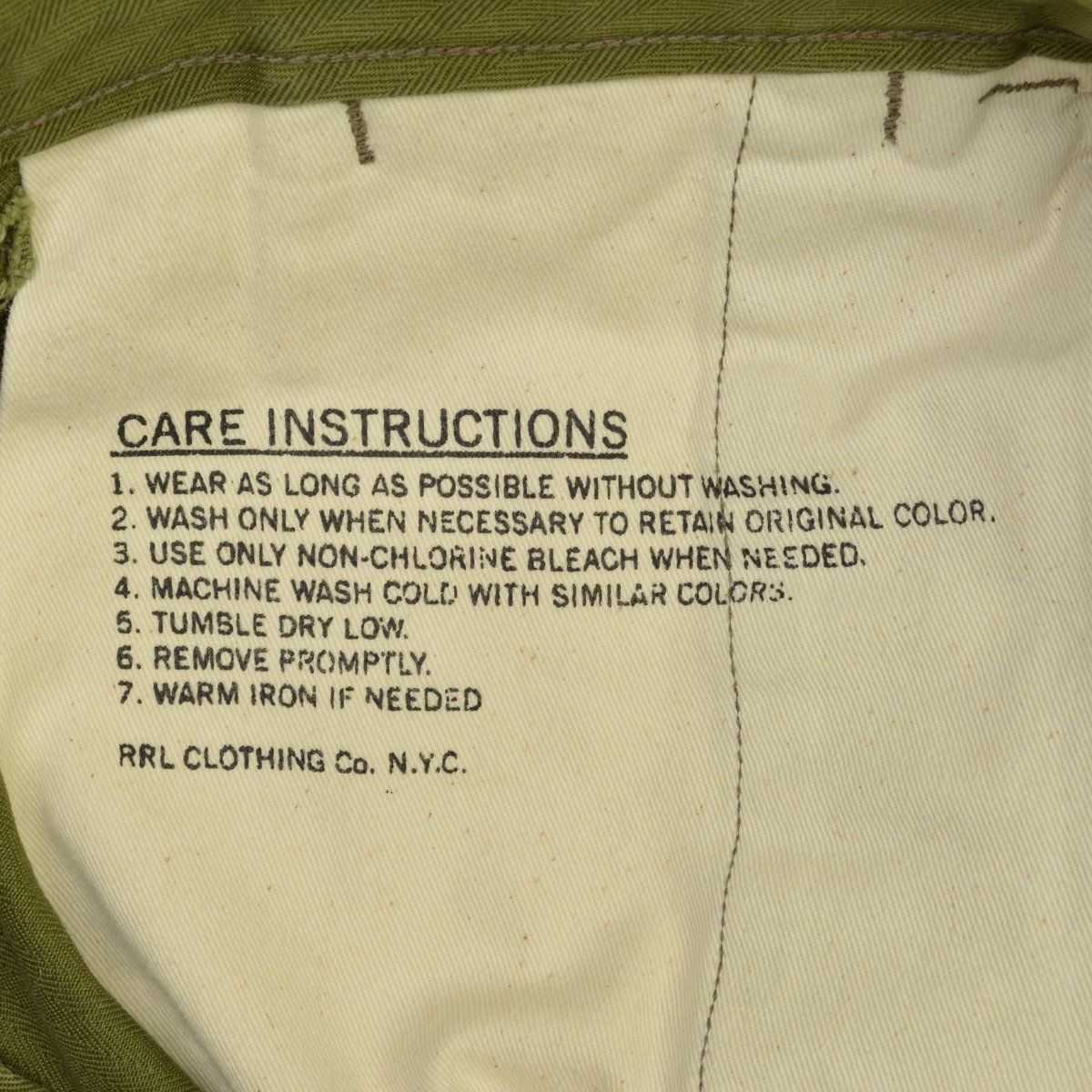 RRL/DOUBLERL】TROUSERS OFFICERS FIELD ヘリンボーンツイル  