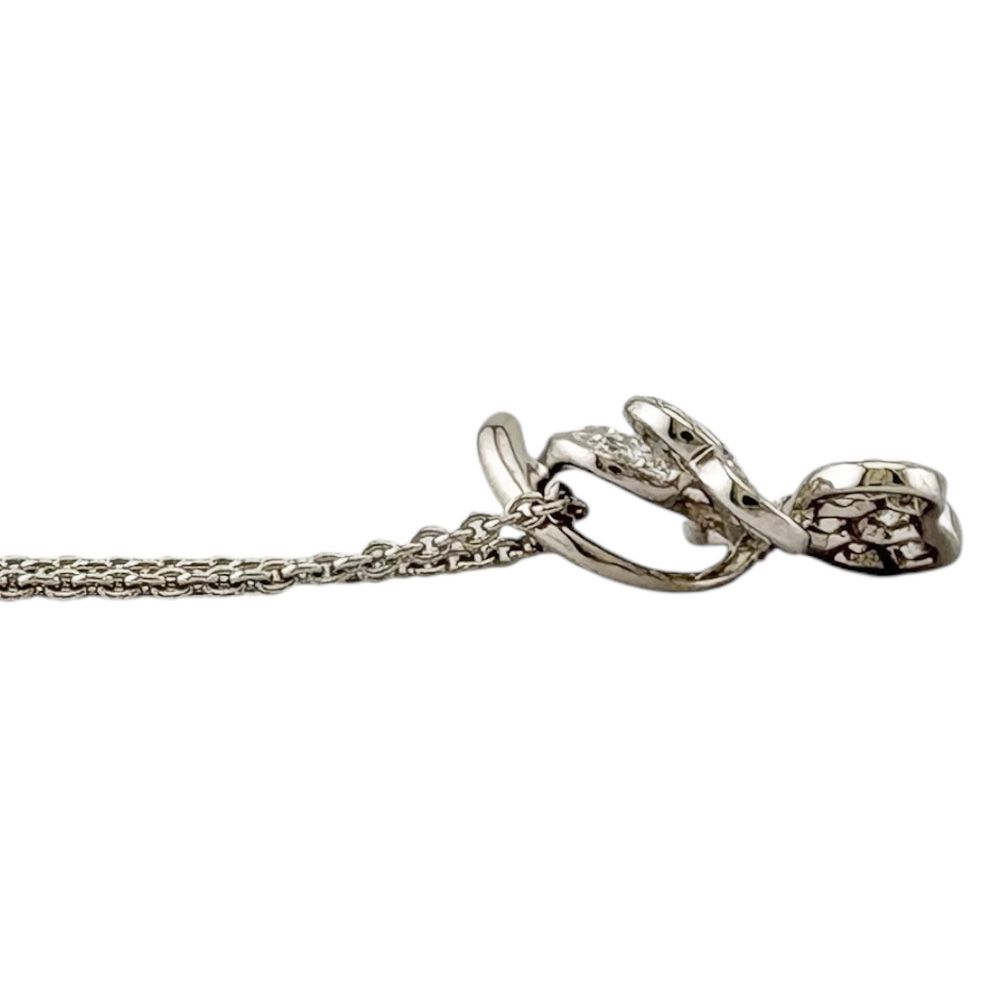 ミキモト　ダイヤモンド　ネックレス　k18wg 　40cm　美品　中古 MIKIMOTO ミキモト ネックレス 18金 K18ホワイトゴールド