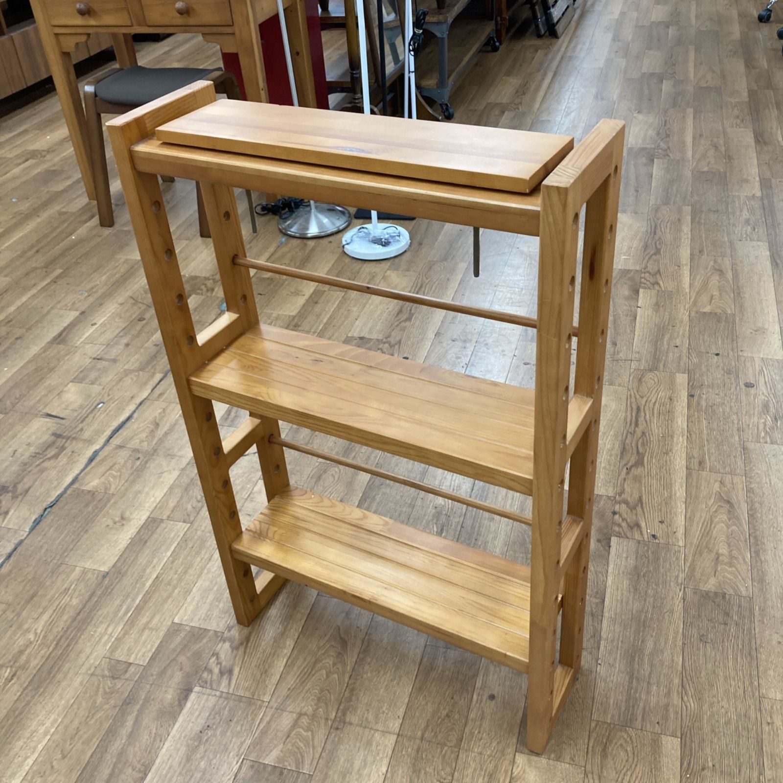 天井突っ張りシェルフラック 高さ175-200cm