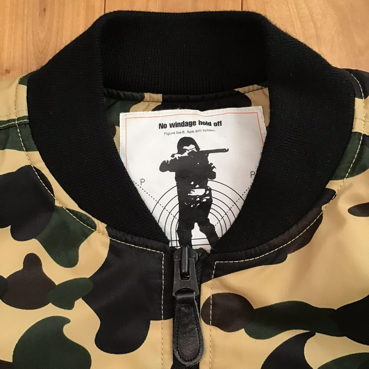 アベイシングエイプ　MA-1 エイプ　カモフラ　M bomber jacket BAPE 1st Camo Half MA-1 Split Bomber Jacket | eBay