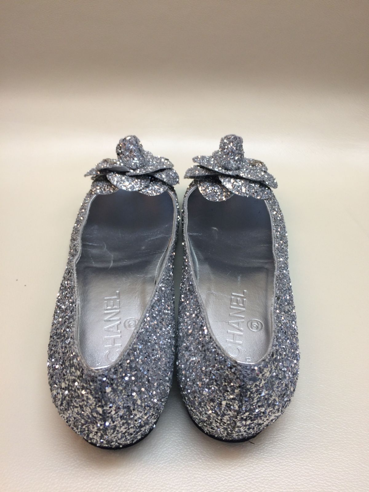 CHANEL シャネル カメリア グリッター コサージュ ココマーク メリー