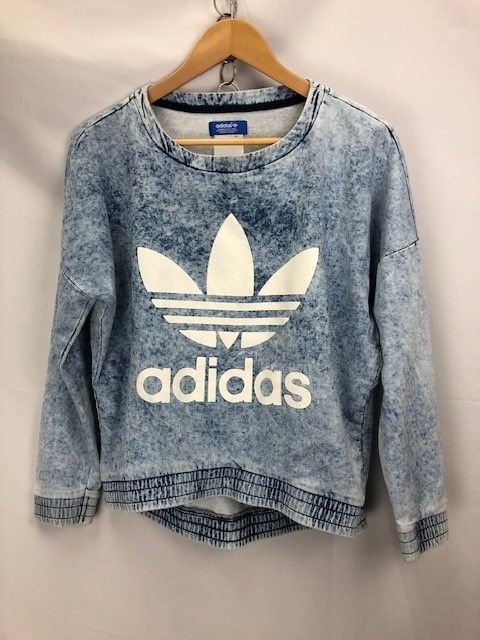 adidas ケミカルウォッシュ風トップス S