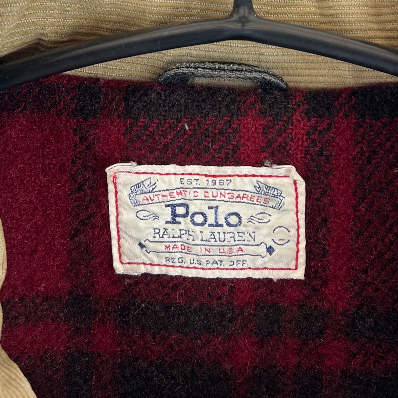 古着 80s USA製 ラルフローレン 短丈 ウールライナー デニムジャケット 古着 80s USA製 ラルフローレン 短丈 ウールライナー デニム