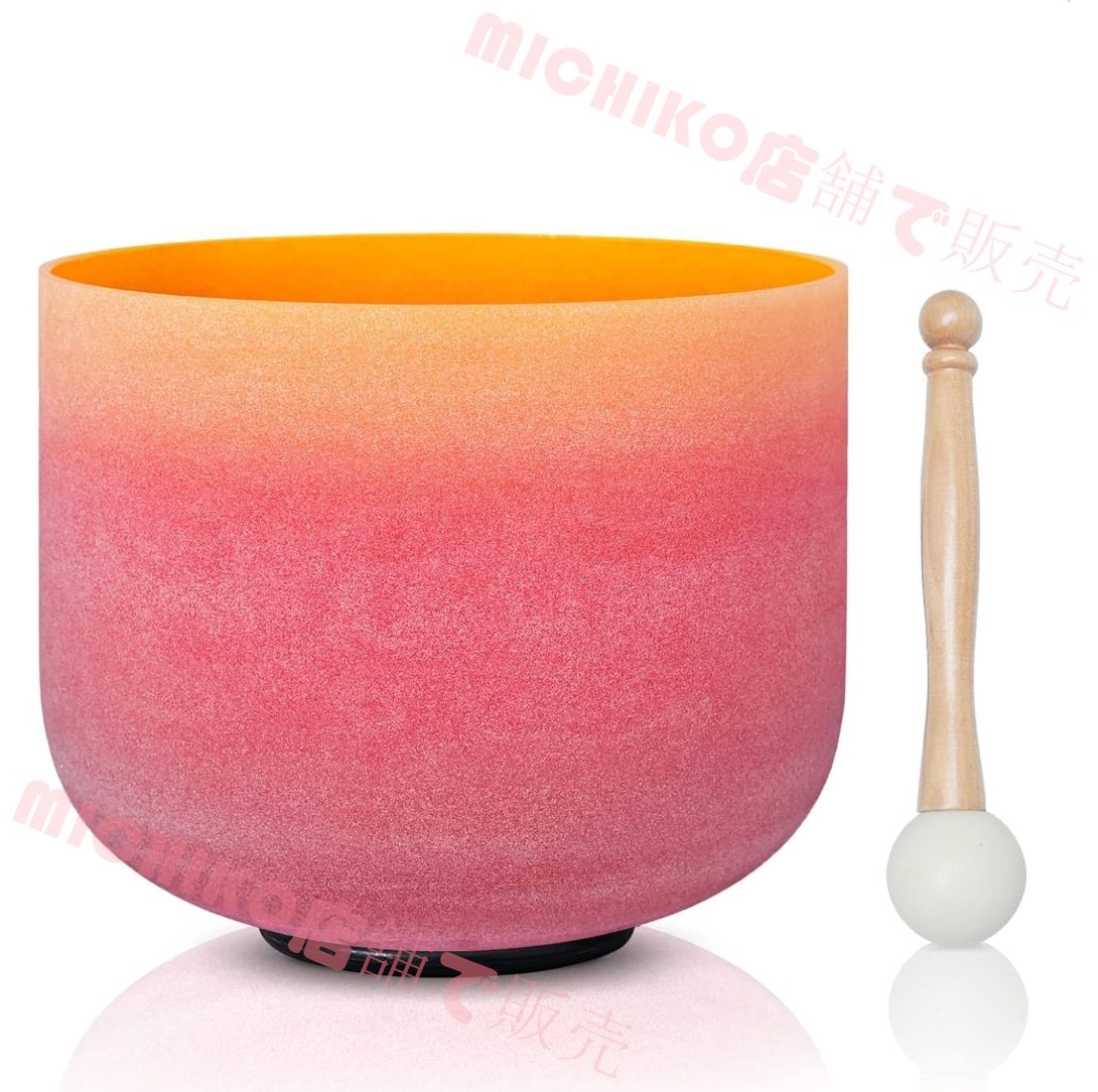 クリスタルシンギングボウル - レインボーカラーシリーズ、432Hz 99.99