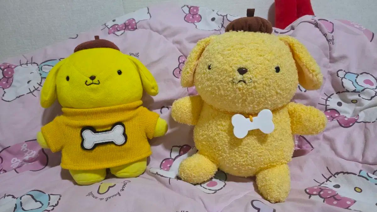 Sanrio サンリオ 古典 ポムポムプリン ミディアムドール 2 犬 バッチ 個別可