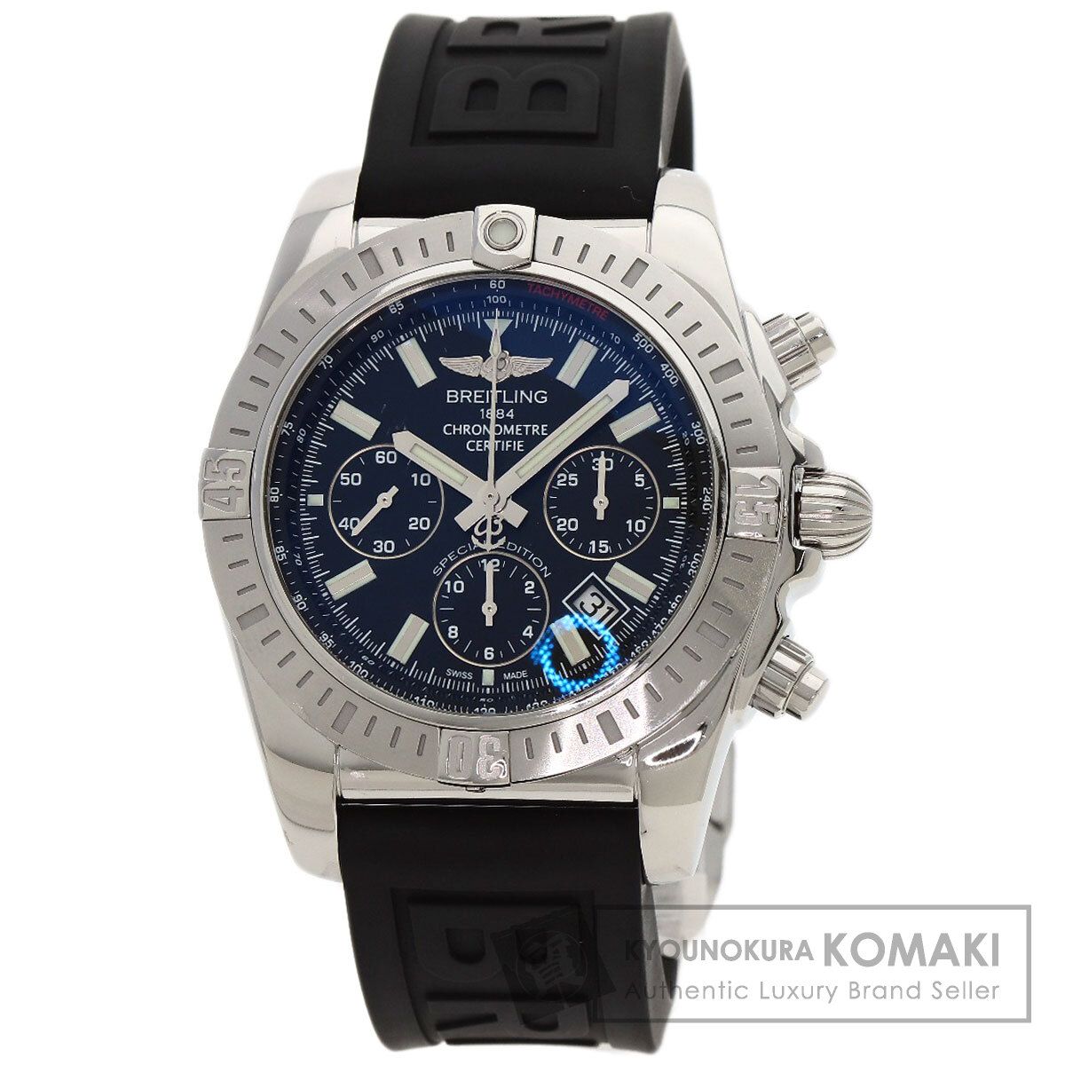 BREITLING ブライトリング A001B-1PA クロノマット44 モデル 腕時計 SS ラバー メンズ