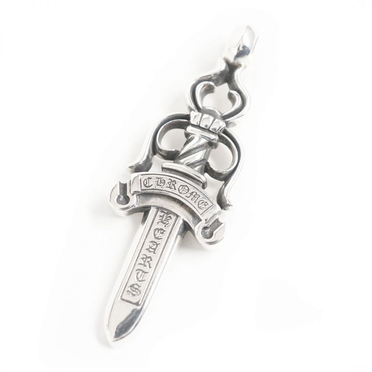美品□CHROME HEARTS/クロムハーツ ラージダガー ロゴ入り SV925