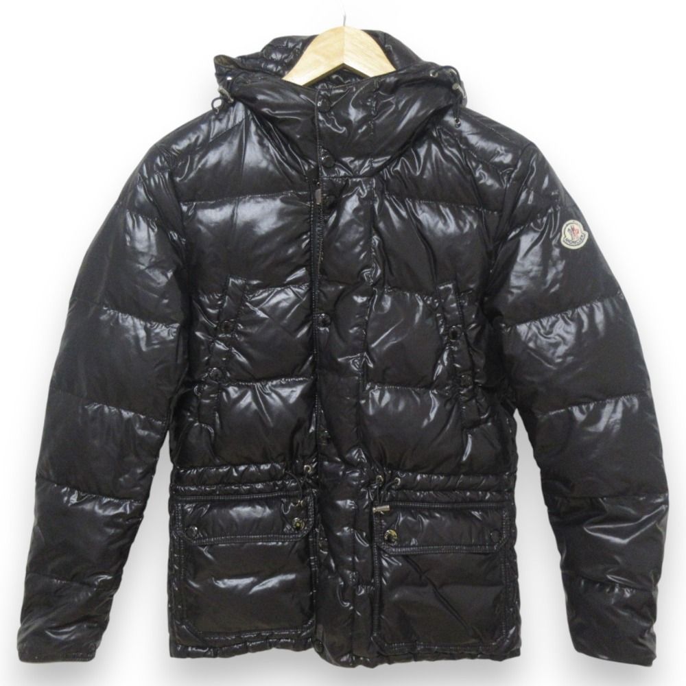 MONCLER モンクレール HOLLYWOOD リバーシブル ダウンジャケット サイズ0 ブラック カーキブラウン メンズ 古着
