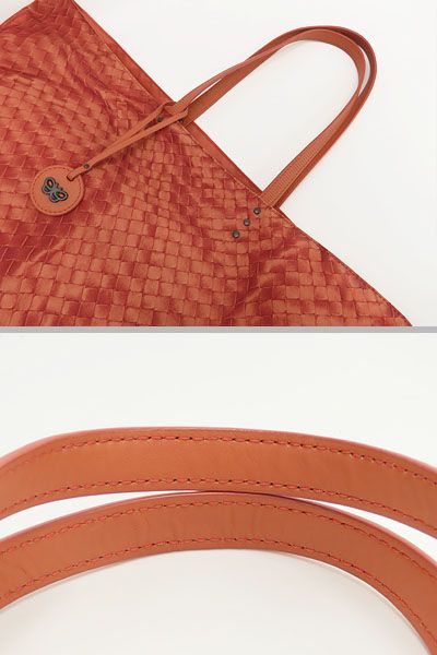 未使用】ボッテガ ヴェネタ BOTTEGA VENETA イントレッチオ リュージョン トートバッグ ショルダーバッグ ハンドバッグ コーラルピンク  ナイロン レザー 299876 - メルカリ