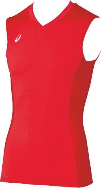 asics アシックス NS TOP レッド O XA3808 23 | スポーツ メンズ O レッド 赤 服 衣類 衣料品ウェア ウエア フィットネスウェア インナー ノースリーブシャツ ノースリーブ 袖なし ベーシック