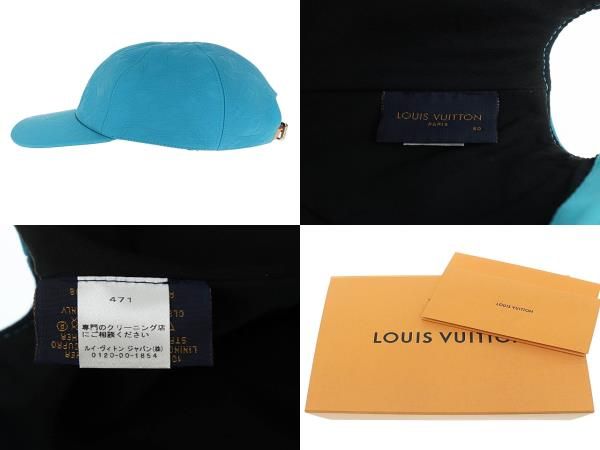 ルイヴィトン LOUIS VUITTON キャスケット 1.1 キャップ モノグラム トリヨン レザー 帽子 MP2607 60 青 ライトブルー  ブランド古着ベクトル 中古☆AA☆△□241206 - メルカリ