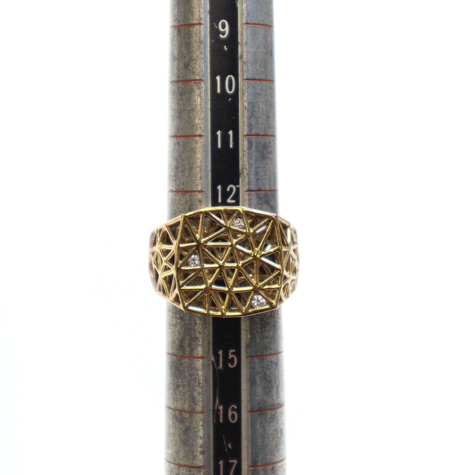 TOM WOOD トムウッド Mesh Ring メッシュシグネットリング ゴールド 54 