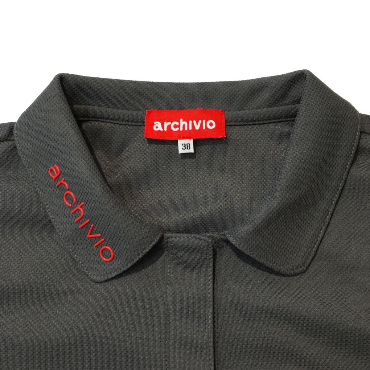 中古 レディース アルチビオ archivio 半袖ポロシャツ 38(M) グレー