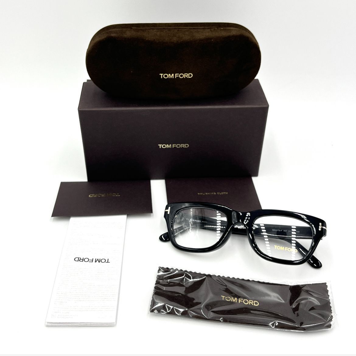 TOMFORDトムフォード 定番ウエリントン ブラックTF5178-F-001 TOMFORD