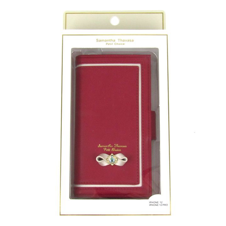 Samantha手帳型ケース リボン付き iPhone12Pro サマンサタバサ プチ