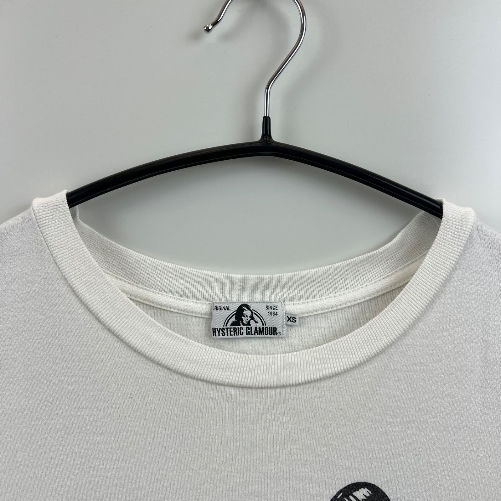 y2k HYSTERIC GLAMOUR ヒステリックベア Tシャツ XS 白 HYSTERIC GLAMOUR BE@RBRICK girl ero Tee XS 02172CT36