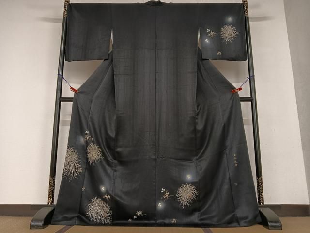 平和屋着物●訪問着 菊水延寿 蛍暈し 金彩 ロング丈 正絹 AAAU8454zg