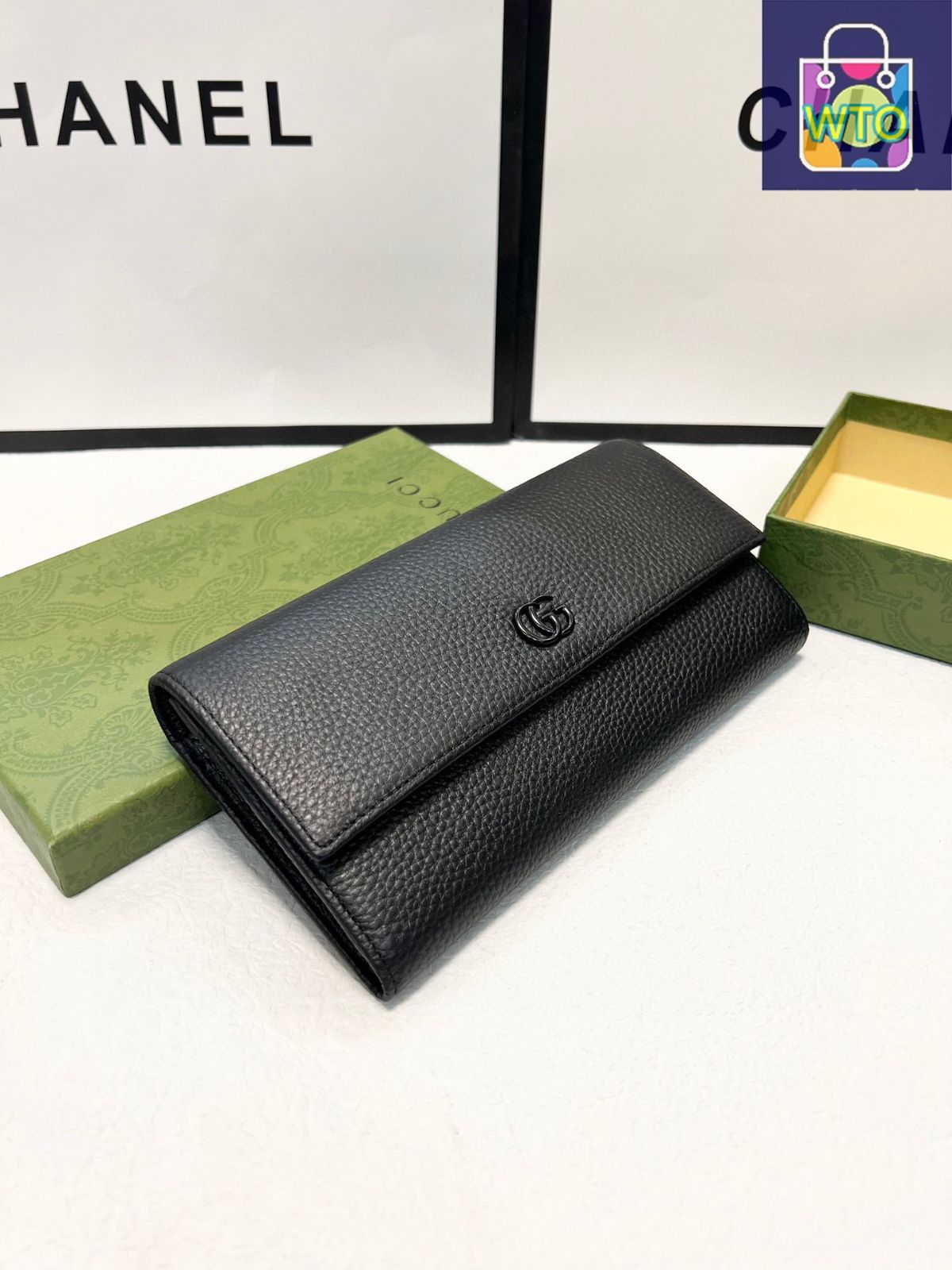 今日特価】Gucci グッチ レザーウォレット ライチ柄レザー製