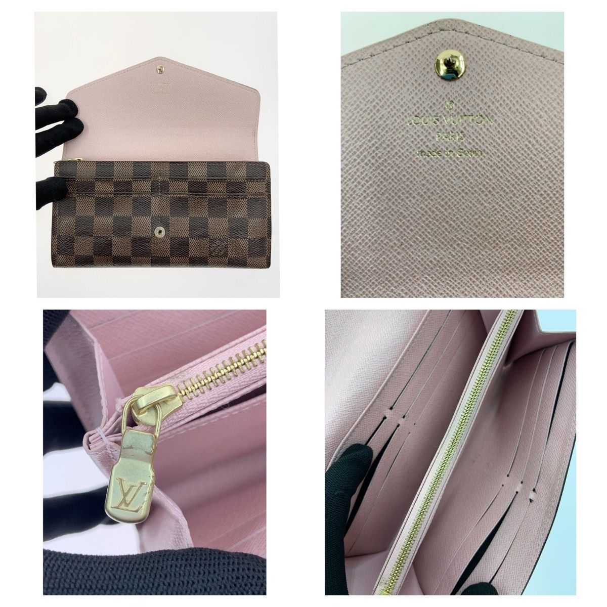 〇〇LOUIS VUITTON ルイヴィトン ダミエ ポルトフォイユ サラ 二つ折り
