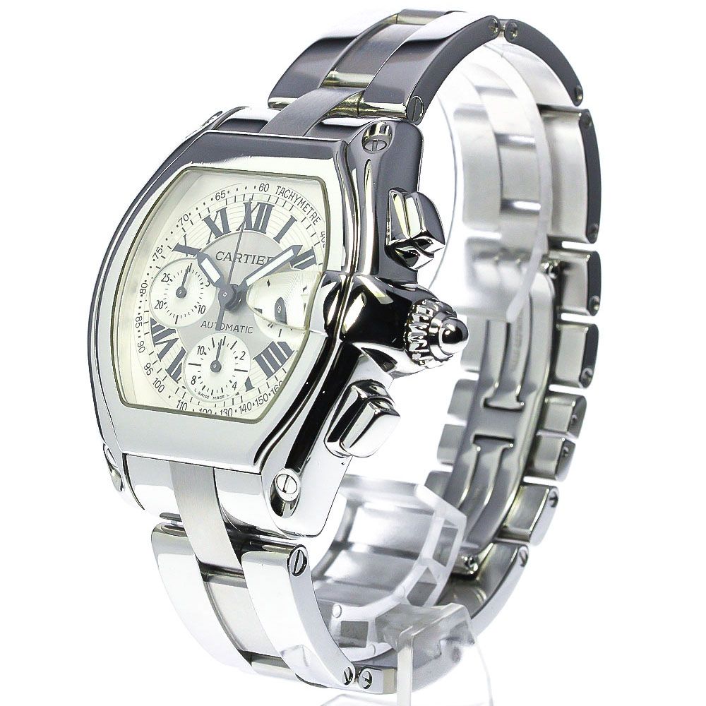 カルティエ CARTIER W62006X6 ロードスターLM クロノグラフ デイト 