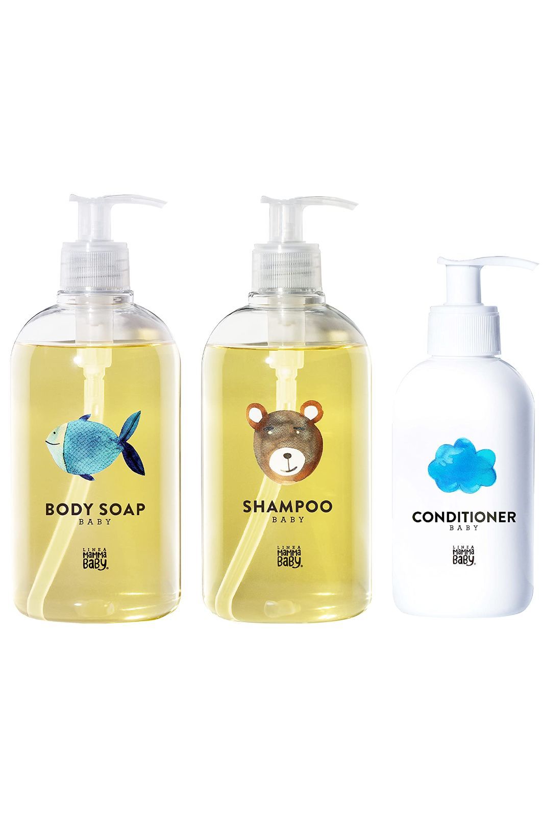 シャンプー+ボディソープ+コンディショナー ママベビー ベビーシャンプー & ボディソープ & コンディショナー オーガニック バスケア SET
