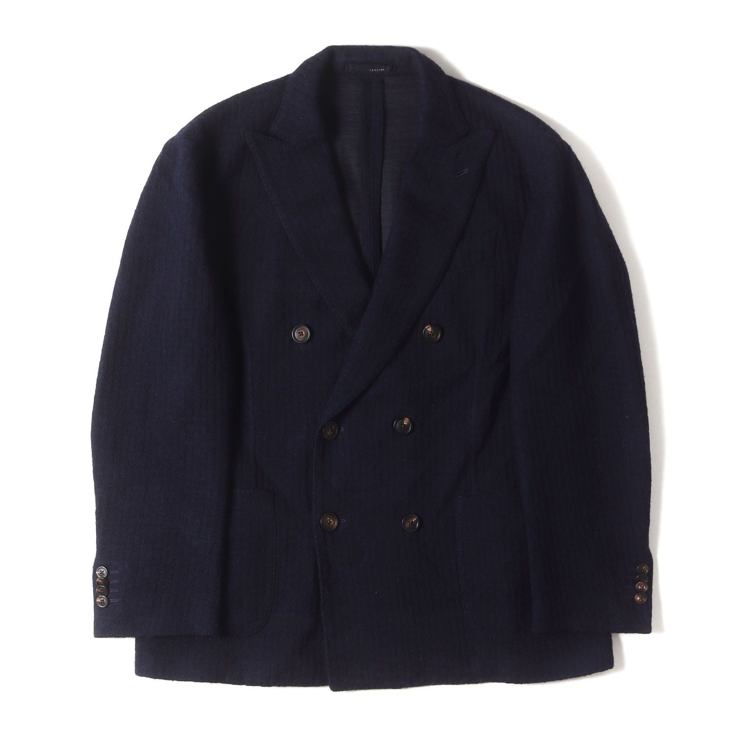 美品 LARDINI ラルディーニ ジャケット サイズ:50 ピークドラペル