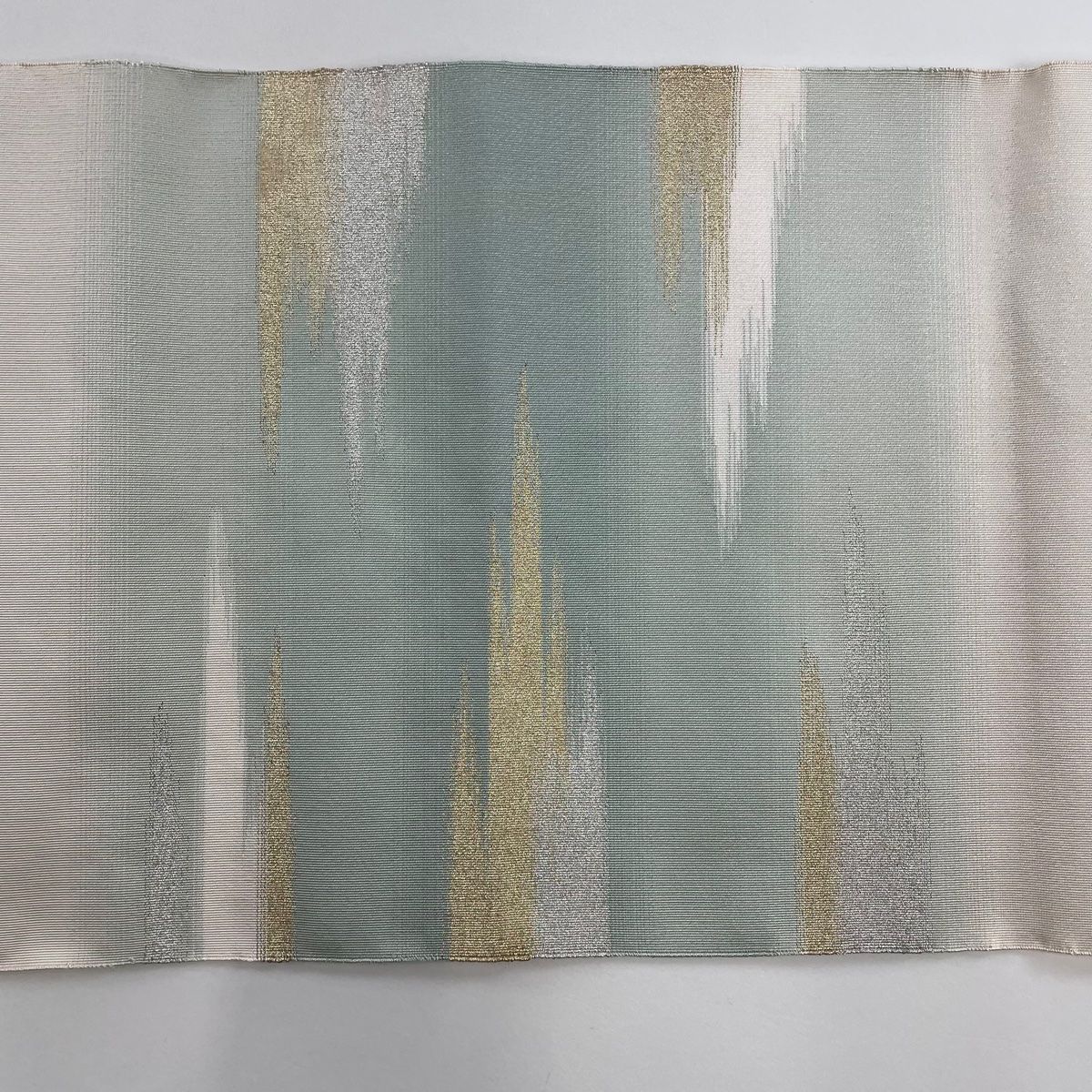 美品逸品 松葉名古屋帯 霞 上質紬 正絹