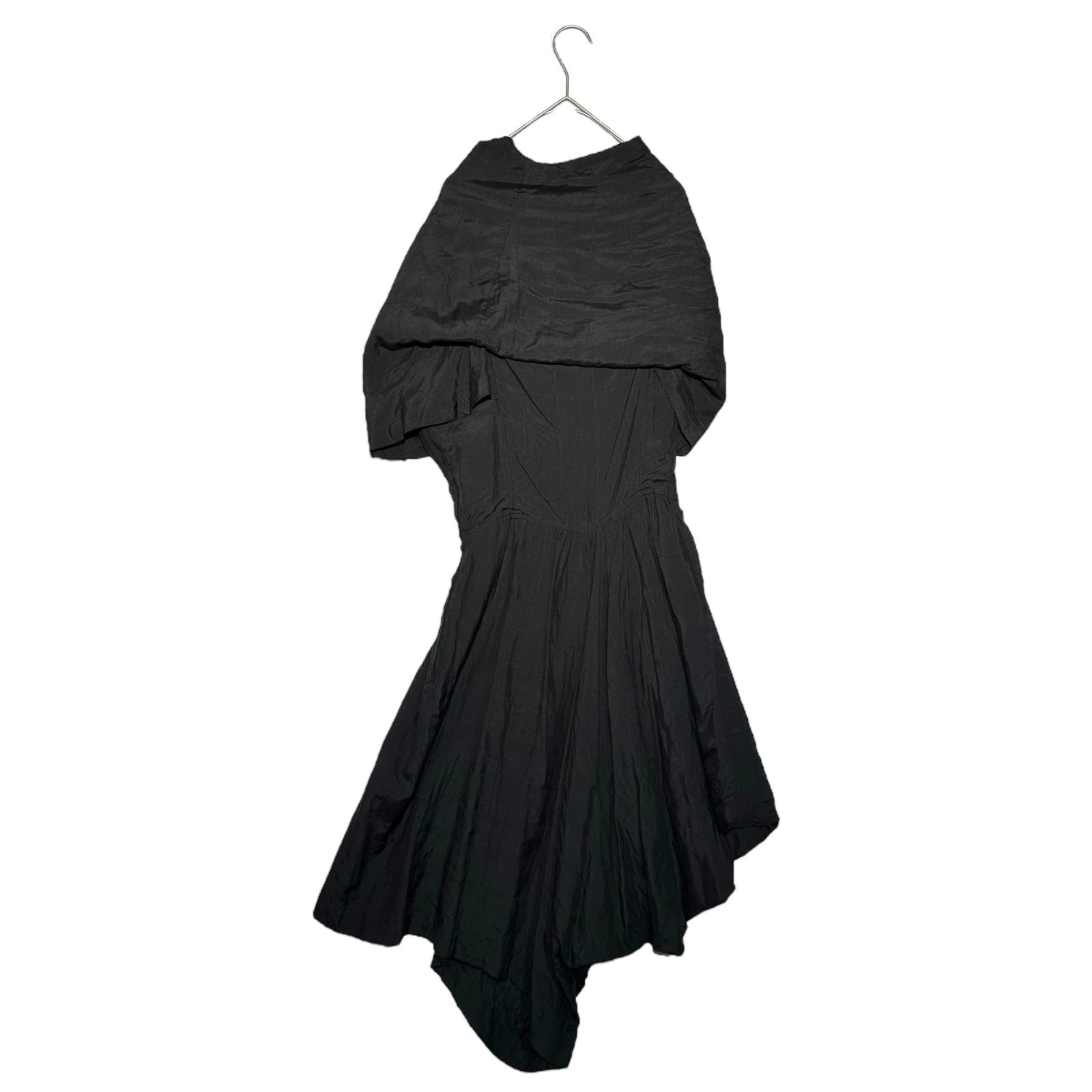 【archive】コムデギャルソン 変形 アシンメトリーワンピース AD2002 COMME des GARCONS NOIR(コムデギャルソンノアール) 80's シルク