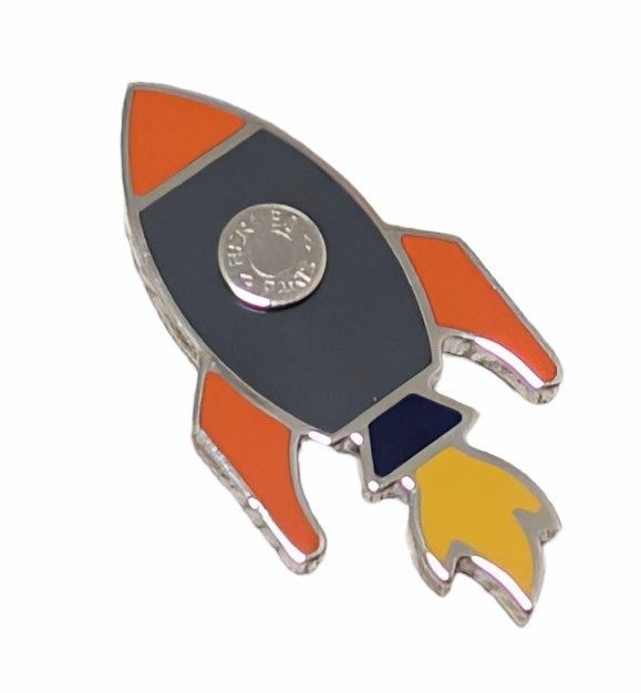 新品同様 エルメス ピンブローチ ロケット セリエ金具 スペース