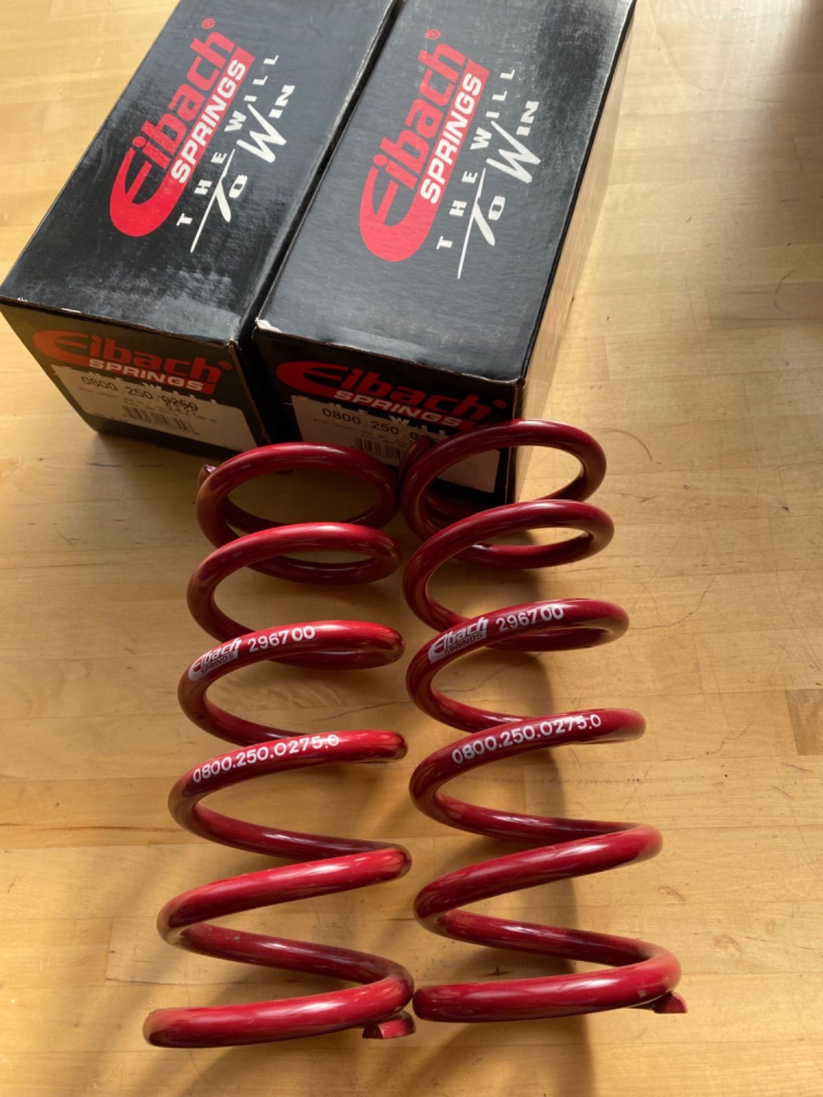 Eibach アイバッハ 直巻スプリング 2本セット 0800.250.0275