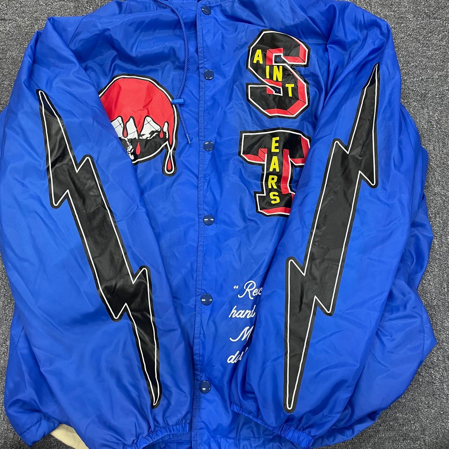定価45100円 SAINT MICHAEL DENIM TEARS 22SS DT COACH JACKET フード 