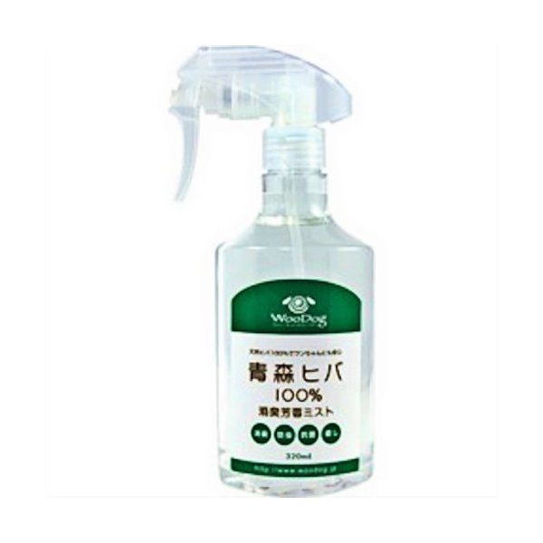 エコグリーン 青森ヒバ 100％消臭芳香ミスト 本体 320ml 6個セット 天然 無添加 スプレー ペット臭 ヒノキチオール におい 国産