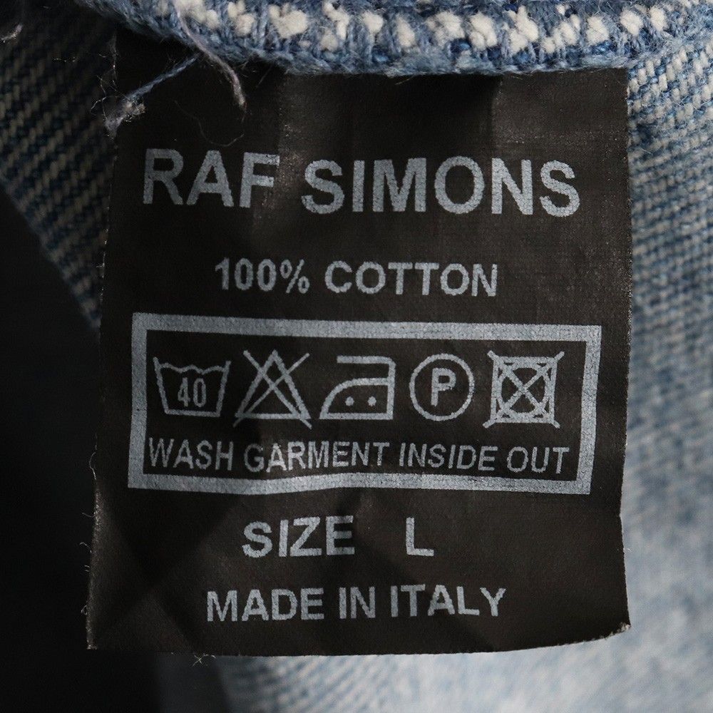 RAF SIMONS 赤パッチデニムジャケット Lサイズ