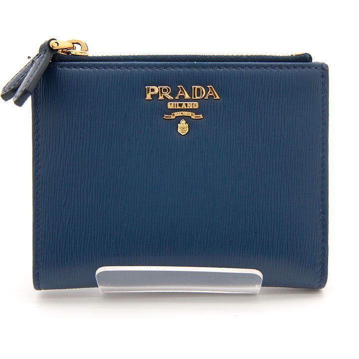 中古良品】プラダ PRADA 二つ折り財布 VITELLO MOVE ヴィッテロ ムーブ