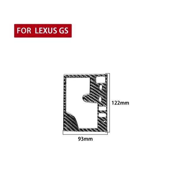 レクサス GS S19 GS350 GS450h 2005-2012炭素繊維 ギアシフトパネル