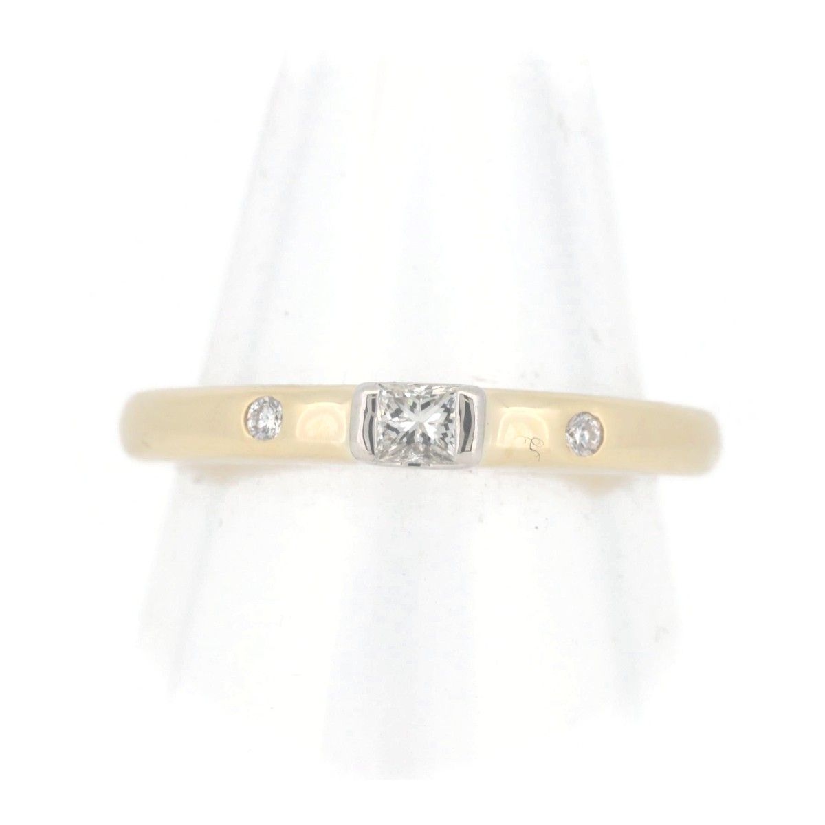 スタージュエリー ダイヤモンド リング 指輪 8号 0.10CT 0.02CT K18  