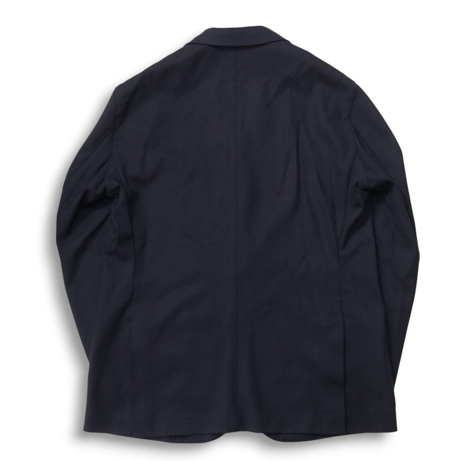 極美品　45R 　テーラードジャケット　麻100％　アンコン　紺　ネイビー　4 SHIPS シップス 春夏☆ 麻 リネン100% アンコン テーラード