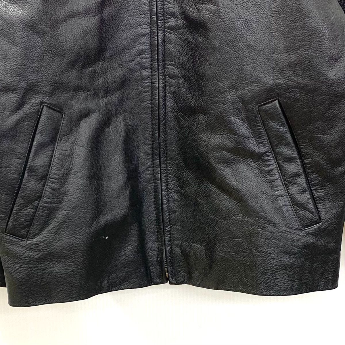OLD GAP ギャップ 牛革 レザージャケット シングル 黒 ブラック