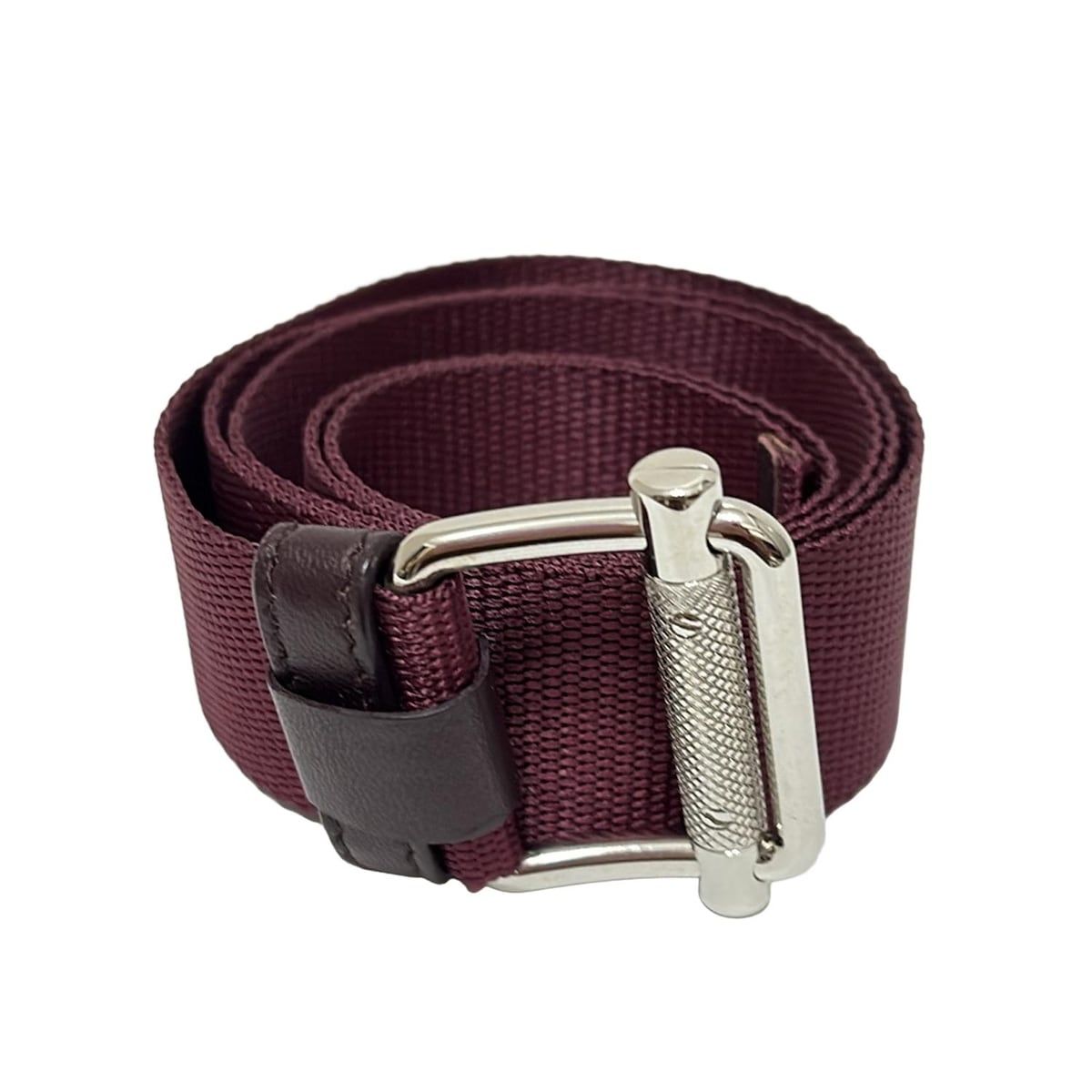 miumiu ミュウミュウ ベルト 85 34 - ボルドー×シルバー