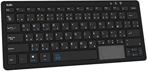 Ewin Bluetooth キーボード ワイヤレス ミニ パソコン用 タッチパッド