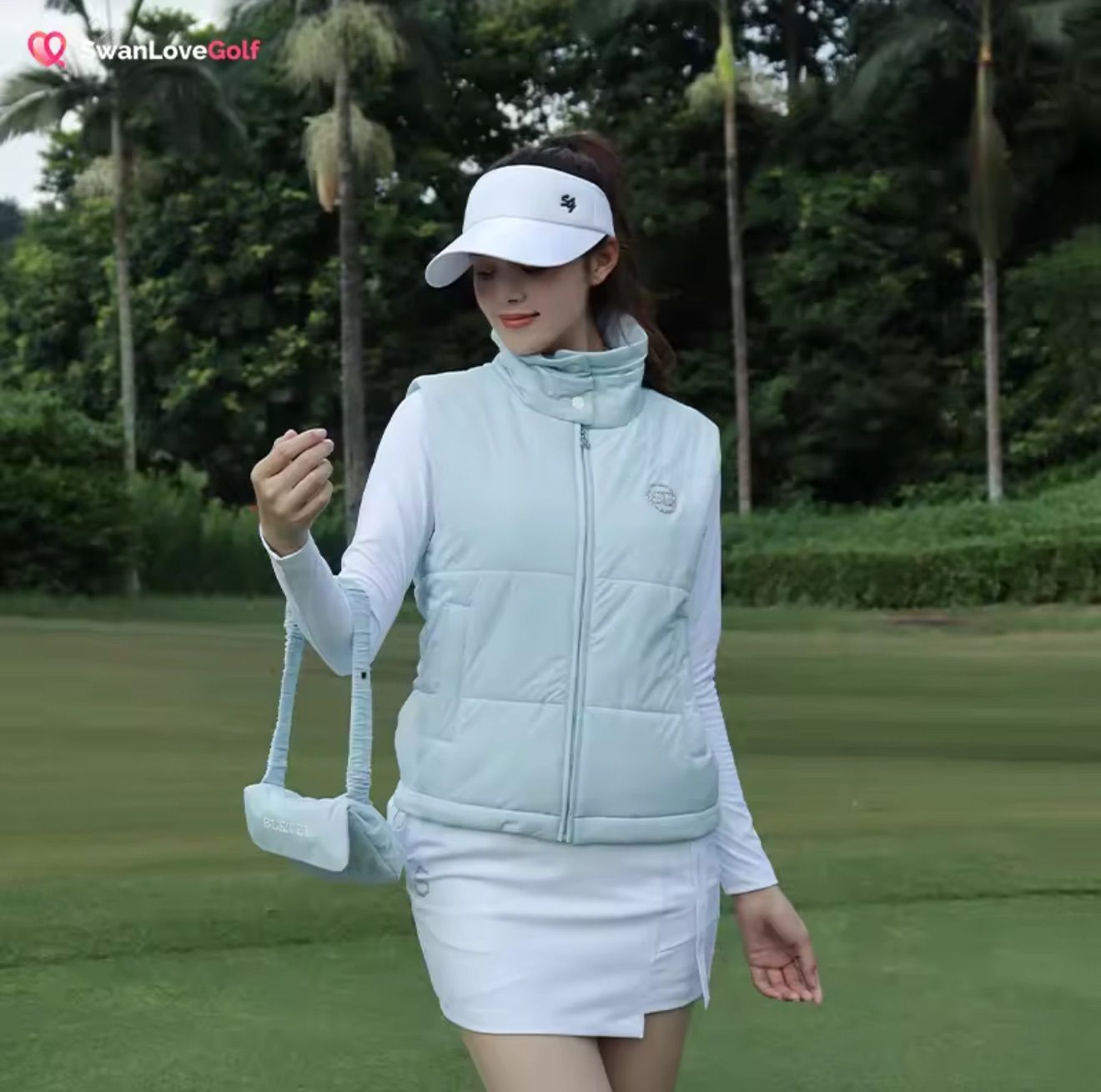 秋冬レディースゴルフウェア BGベストジャケット