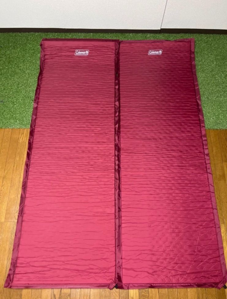 限定カラー Coleman コールマン スリーピングマット 赤 2枚セット 2枚