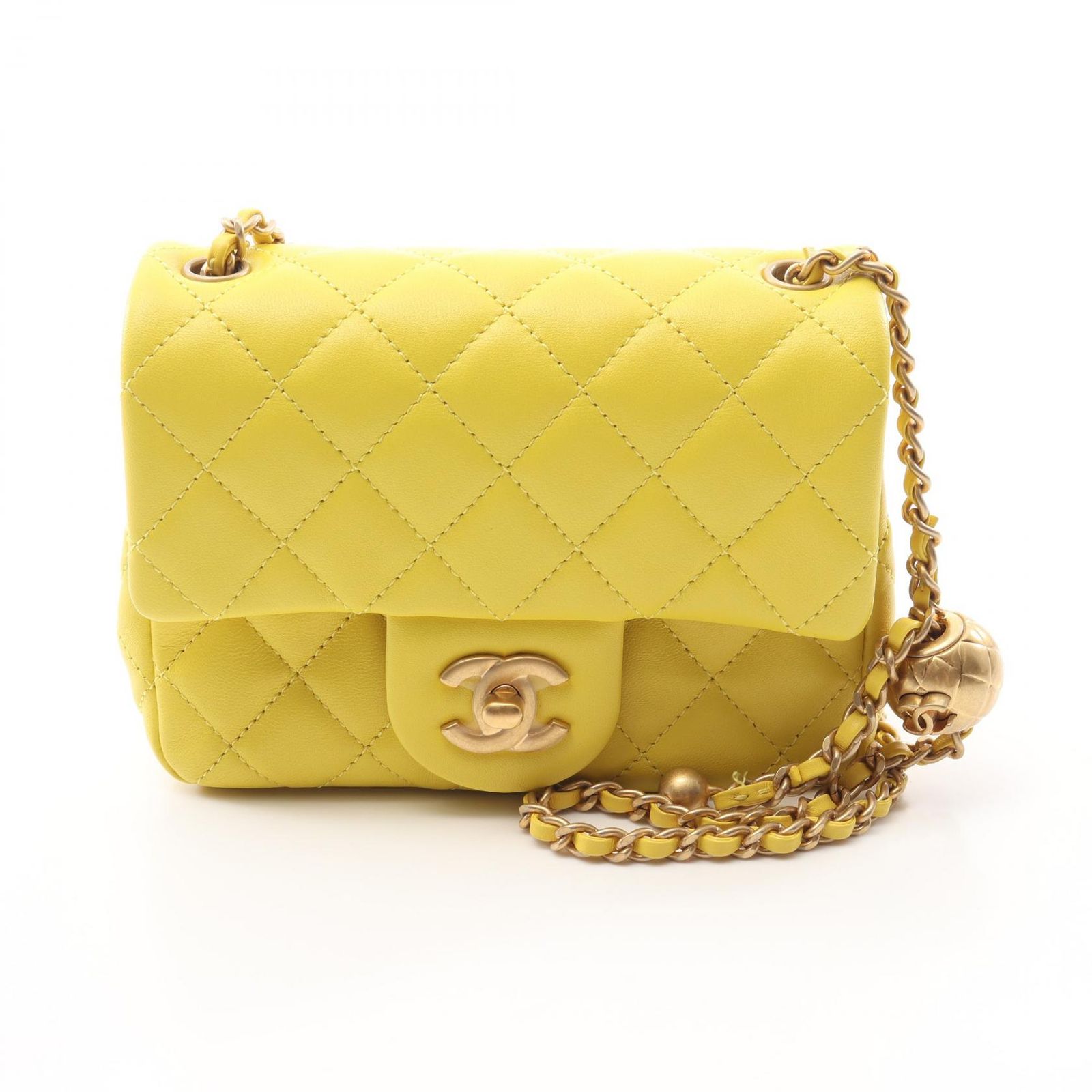 シャネル CHANEL ショルダーバッグ ミニマトラッセ イエロー