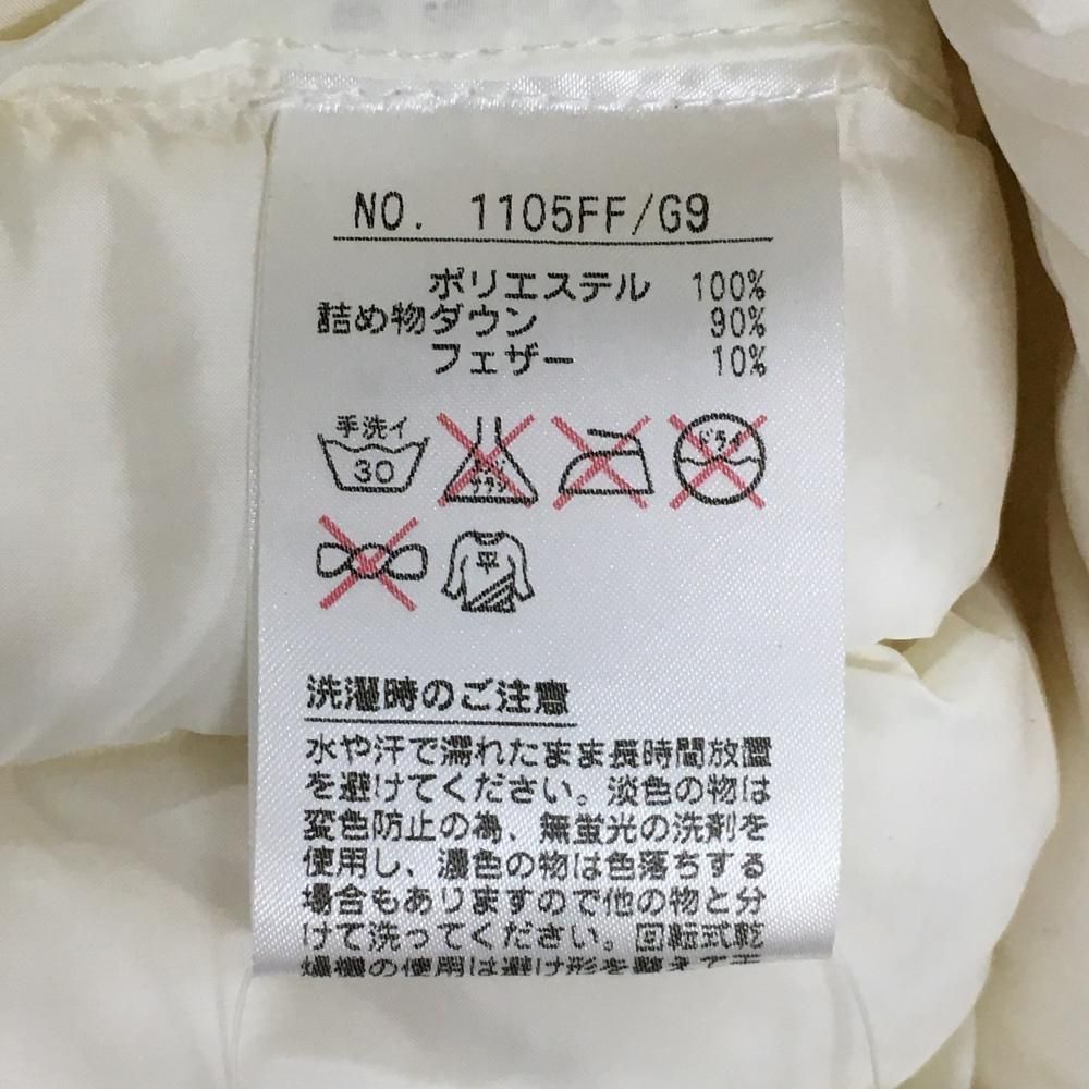 アンパスィ ダウンジャケット 白 ロゴワッペン ダウン90％ レディース