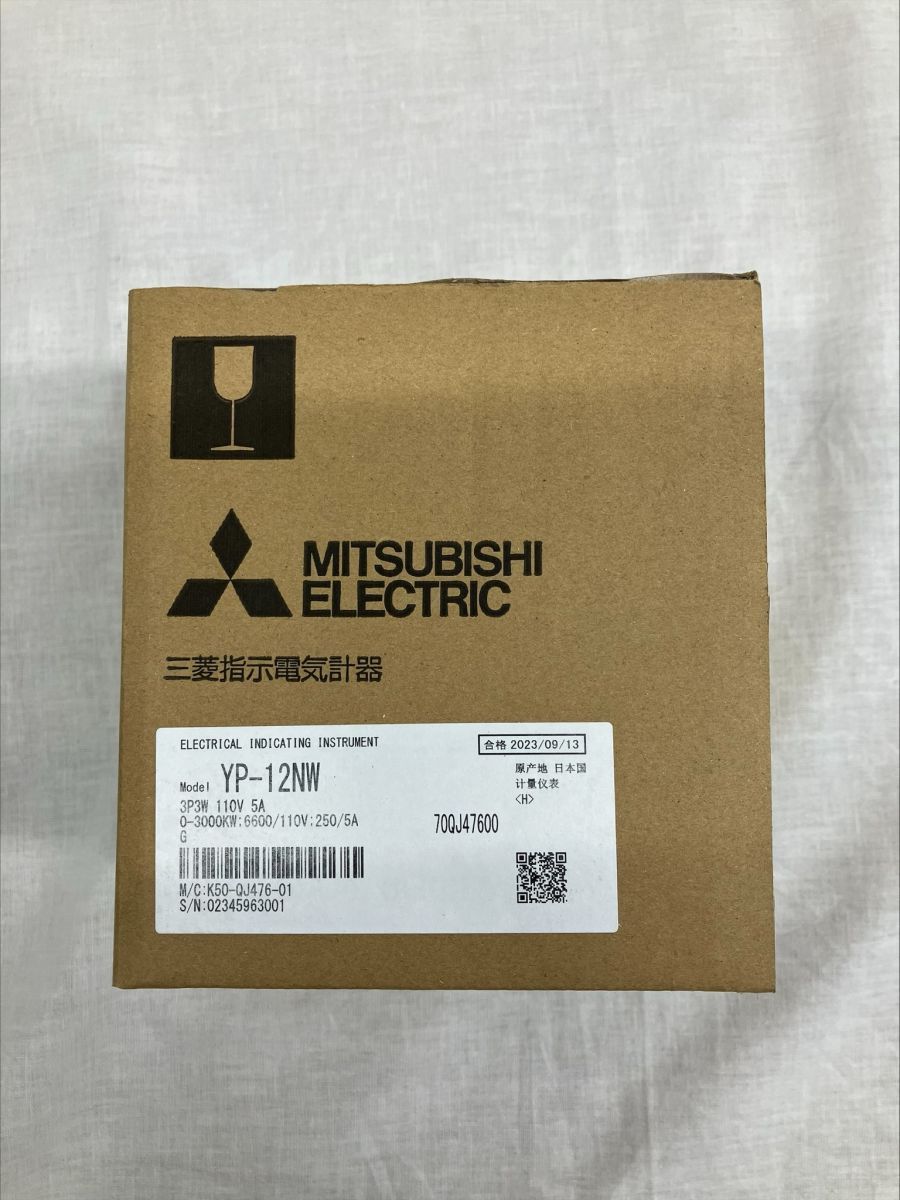 電力計 0-3000KW 6600/110V 250/5A YP-12NW 3P3W 110V 5A 電力計 0