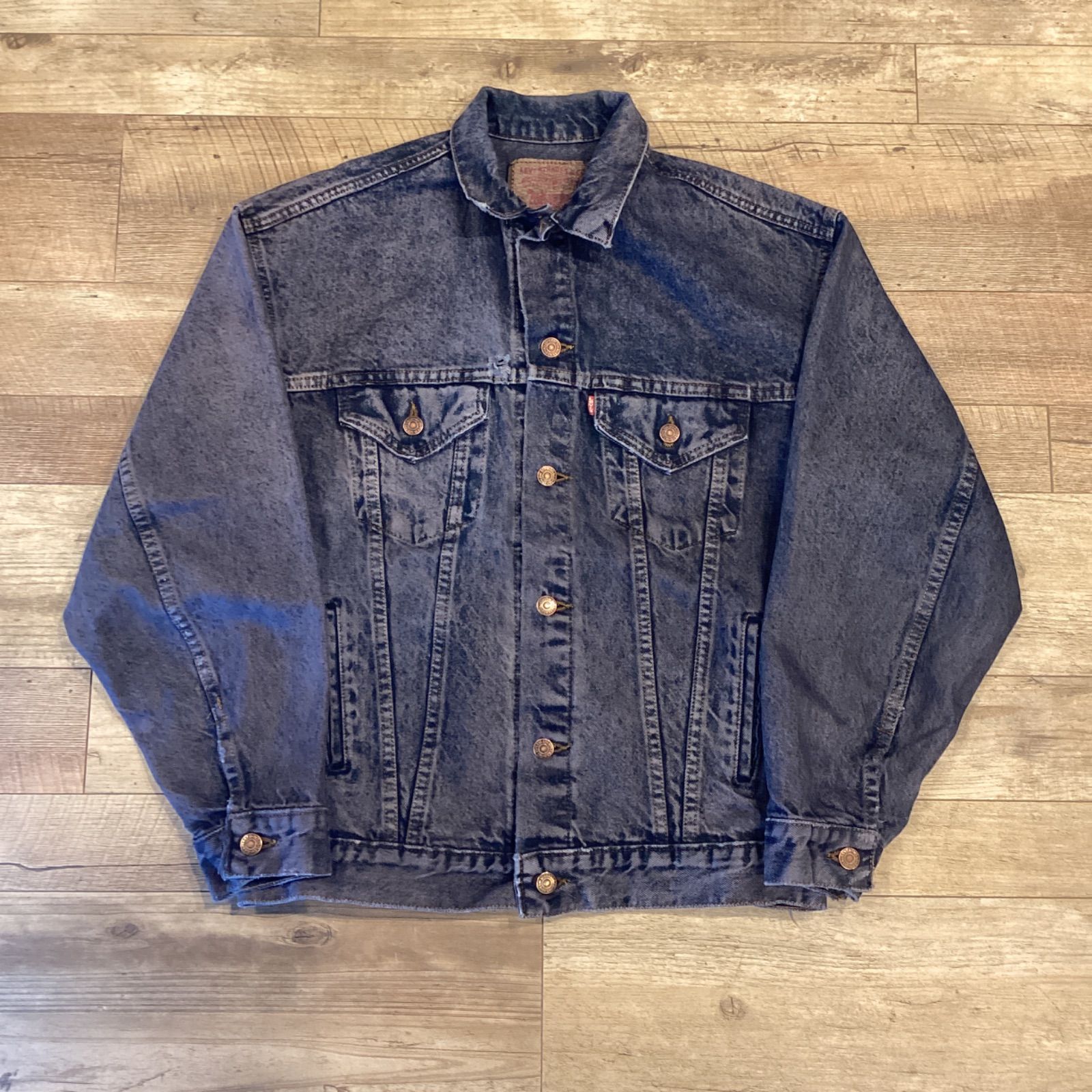 珍品!!levi's denim jacket 90sリーバイス Vintage 1990 Levis 70503 02 Denim Trucker Jacket Men's Large