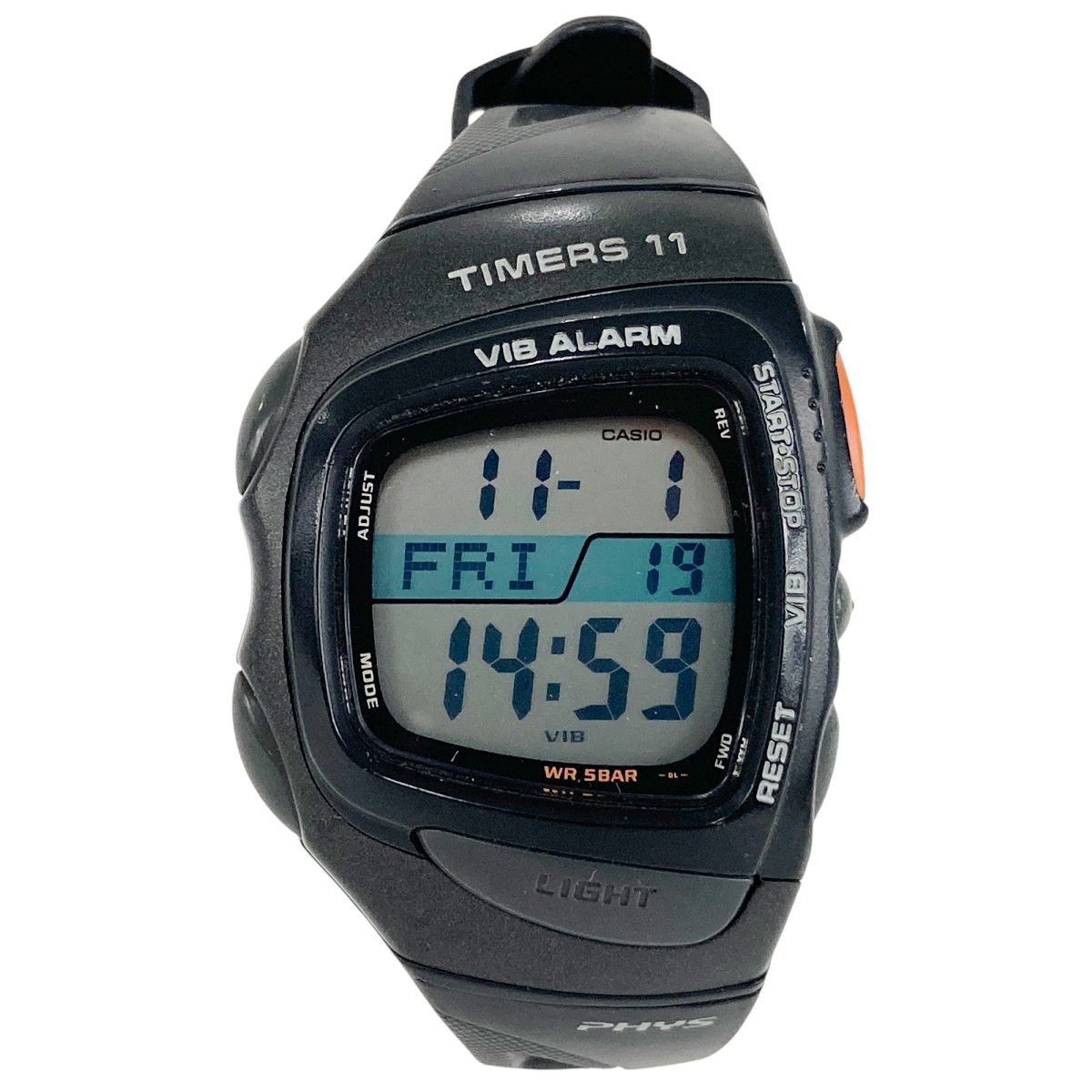 CASIO カシオ RFT-100 PHYS TIMERS 11 タイマーズイレブン スポーツギア レフリーウォッチ クォーツ 中古 Y9409444  - メルカリ