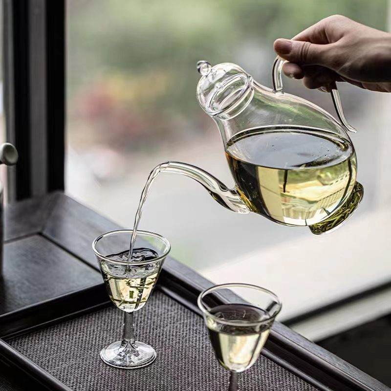 中国茶器 ガラス製 茶壺 ギフト プレゼント 中国茶 台湾茶 茶葉 ウーロン茶 烏龍茶 結婚祝い ティーセット